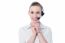 Beautiful Call Center Woman With Headset