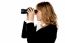 Attractive Woman Viewing Through Binocular