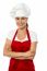 Female Chef Posing With Folded Arms