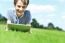 Handsome Young Boy With Tablet Device, Outdoors