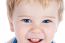 Toddler Blond And Blue Eyes Boy Child With Various Facial Expres