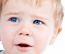 Toddler Blond And Blue Eyes Boy Child With Various Facial Expres