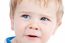 Toddler Blond And Blue Eyes Boy Child With Various Facial Expres