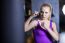 Strong Boxing Woman Exercise In A Gym