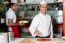 Chef Baker Making Pizza At Kitchen