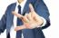 Businessman With I Love You Sign Hand Gesture