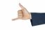 Businessman Show Thumb And Little Finger Or Horn Sign