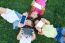 Group Of Childrens Taking A Selfie In The Park