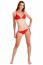 Full Length Of Stunning Woman In Red Bikini Posing