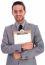 Young Business Man Holding A Clip Board