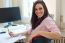 Beautiful Young Woman Working In Her Office