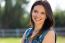 Closeup Portrait Of Cute Young Woman In The Park