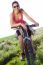 Fit Woman Riding Mountain Bike