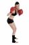 Strong Confident Woman Doing Boxing