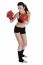 Woman Boxer Ready To Punch The Opponent In Boxing