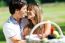 Attractive Couple On Romantic Picnic In Countryside