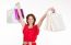 Smiling Woman With Shopping Bags