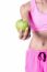 Woman Holding  Green Apple, Cropped Image