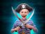 Little Boy Dressed As Pirate