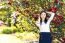 Young Beautiful Woman With Long Straight Dark Hair Posing In Spr