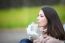 Beautiful Girl With Cup Of Coffee