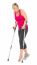 Fitness Woman Walking With Crutches