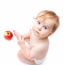 Cute Infant Boy With Apple