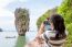 Women Tourist Shooting Natural View By Mobile Phone