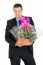 Businessman With Flower Vase