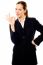 Businesswoman With Ok Gesture