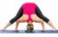 Middle Age Woman Doing Yoga Exercises