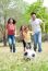 Family Playing Football