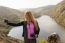 Young Girl Near River Taking Selfie