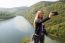 Blond Woman Taking A Selfie