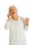 An Old Lady Talking Over Phone