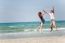 Couple Having Fun On Beach