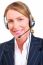 Woman Wearing Headset