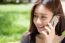 Portrait Of Thai Adult Student University Beautiful Girl Calling Smart Phone