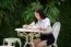 Thai Adult Student University Beautiful Girl Reading Red Book