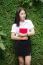 Thai Adult Student University Beautiful Girl Reading Red Book