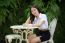 Thai Adult Student University Uniform Beautiful Girl Relax And Smile