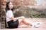 Thai Adult Student University Uniform Beautiful Girl Relax And Smile