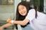 Portrait Of Thai Student Teen Beautiful Girl Happy And Relax