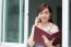 Portrait Of Thai Adult Businesswoman Beautiful Girl Calling Smart Phone