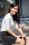 Portrait Of Thai Student Teen Beautiful Girl Relax And Smile