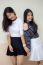 Two Asia Thai Teen Best Friends Girls Smile And Funny