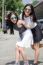 Two Asia Thai Teen Best Friends Girls Smile And Funny