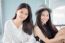 Two Asia Thai Teen Best Friends Girls Smile And Funny