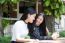 Two Asia Thai Teen Best Friends Girls Smile And Funny