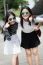 Two Asia Thai Teen Best Friends Girls Smile And Funny